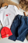 Erkek Çocuk Domates Baskı 2 İplik Sweat Jean Takım
