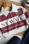 Erkek Çocuk Polo Yaka Teddy Denim Bordo  Takım
