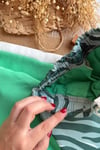 Erkek Çocuk Yeşil Zebra Desen Takım