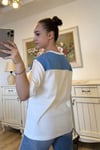 Kadın Sweat Bağlama Detaylı Tişört