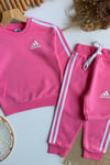 Kız Çocuk 3 İplik Ads Pembe Takım