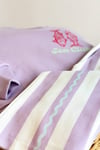 Kız Çocuk Balıklı Lila Gabardin Pantolon Takım