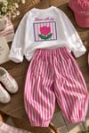 Kız Çocuk Gabardin Pantolon Takım