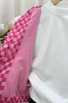 Kız Çocuk Laciel Astarlı Dama Desen Pembe Yağmurluk