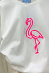 Kız Çocuk Laciel Flamingo Denim Şortlu Takım