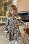 Kız Çocuk Leoparlı Elbise