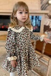 Kız Çocuk Leoparlı Elbise