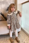 Kız Çocuk Leoparlı Elbise