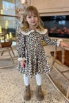 Kız Çocuk Leoparlı Elbise