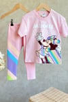 Kız Çocuk Minnie Mouse Taytlı Takım