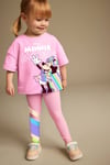 Kız Çocuk Minnie Mouse Taytlı Takım
