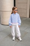 Kız Çocuk Pinterest Model Gabardin Mavi Takım