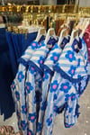 Kız Çocuk Saks Kapitone Ceket Denim  Takım