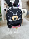 Mickey Mouse Baskı Siyah Çanta