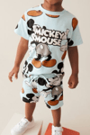 Mickey Turkuaz Şortlu Takım