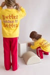 Unisex 3 İplik Butter  Kırmızı Sarı Takım