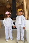 Unisex 3 İplik Fermuarlı Gri Takım