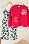 Unisex 3 İplik Red Berry Tiger Takım