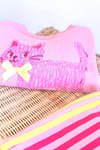 Unisex 3 İplik Simply Cat Pembe Takım