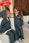 Unisex 3 İplik Stay Kind Kapüşonlu Yeşil Takım