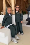 Unisex 3 İplik Stay Kind Kapüşonlu Yeşil Takım