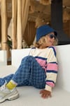 Unisex 3 İplik Sweat & Damalı Jean Pantolon Takım