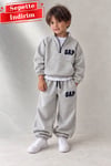 Unisex Balıkçı Yaka Gri Gp Takım
