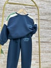 Unisex Çocuk 3 İplik Chons Lacivert  İkili Takım