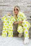 Unisex Çocuk Limonlu Pijama Takımı