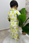 Unisex Çocuk Limonlu Pijama Takımı