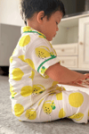 Unisex Çocuk Limonlu Pijama Takımı