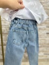 Unisex Çocuk Yırtık Detaylı Jean Pantolon