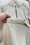 Unisex Dik Yaka Essentials  Krem  Takım