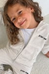 Unisex Fermuarlı Ekru Stay Kind Takım