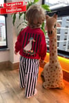 Unisex Gabardin Pantolonlu Ördekli Çizgili Takım