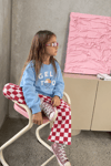 Unisex Geleto Gabardin Pantolonlu Mavi Takım