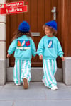 Unisex Hawai Mavi 3 İplik Takım
