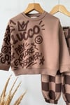 Unisex Kahve Lucco 3 İplik Takım