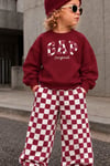 Unisex Kareli Gp Bordo İkili Takım
