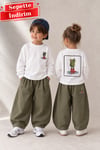 Unisex Kurbağa Desen Gabardin Pantolon Takım - Ön Sipariş Kargosu  25 Eylülde Çıkacaktır