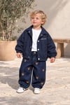 Unisex Laciel Ayıcık Nakışlı Baloon Jean Pantolon