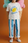 Unisex Laciel Baloon Mavi Çizgili Jean Pantolon