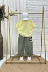 Unisex Laciel Baloon Yeşil Çizgili Jean Pantolon