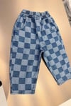 Unisex Laciel Damalı Baloon Jean Pantolon
