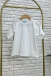 Unisex Laciel Kısa Kol Beyaz Tshirt