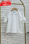 Unisex Laciel Kısa Kol Beyaz Tshirt