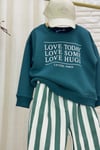 Unisex Laciel  Love Today Teşil Sweat