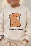 Unisex La'ciel Sloganlı Caramel Sweat