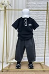 Unisex Laciel Tshirtlü Denim Baloon İkili Takım