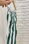 Unisex Laciel Yeşil Çizgili Baloon Pantolon